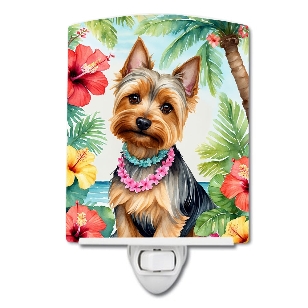 Silky Terrier Luau Ceramic Night Light
