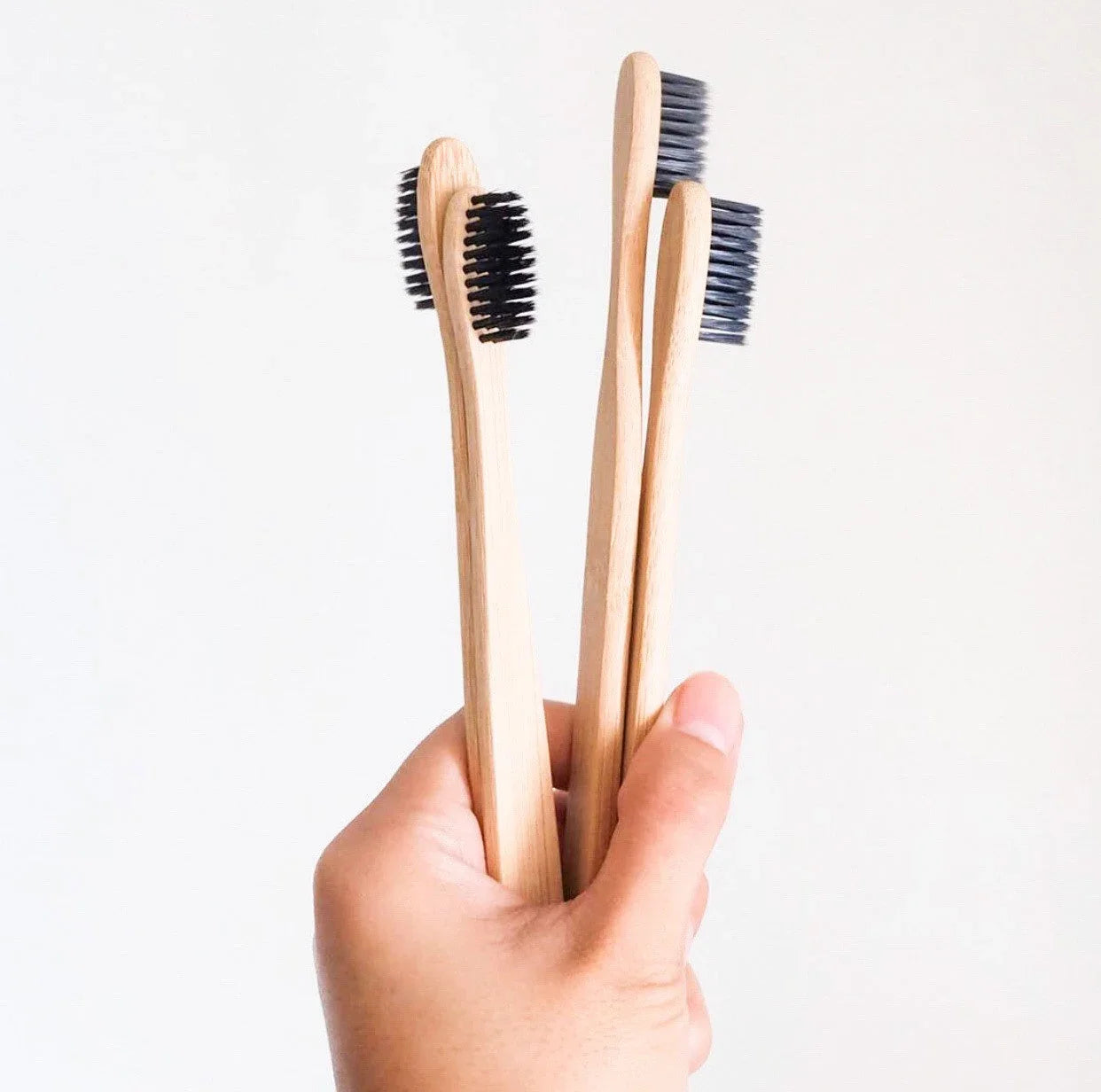 Eco Friendly Natural Bamboo Toothbrush - Activated Charcoal Bristle - Zero Waste | Biodegradable