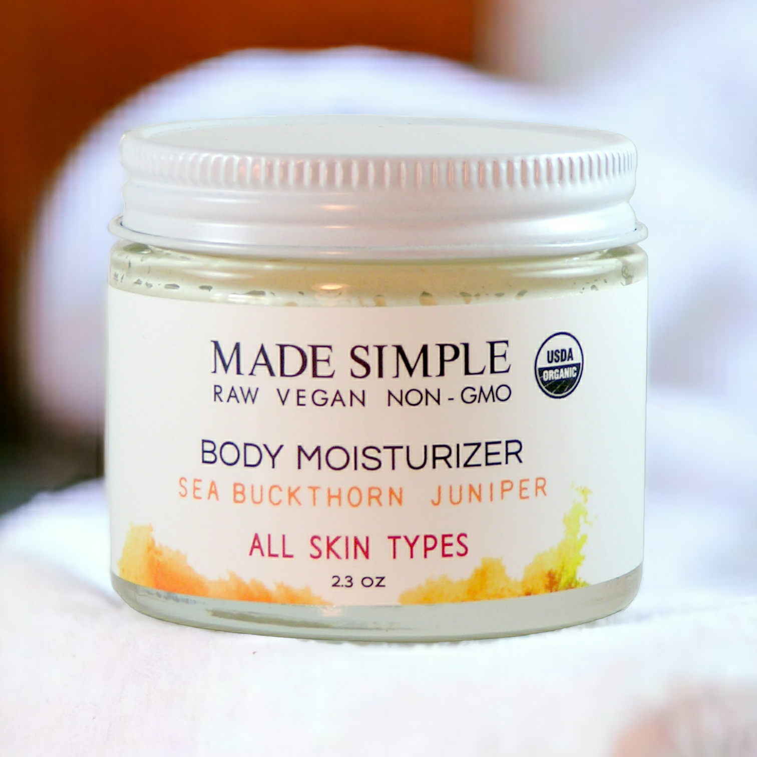 Sea Buckthorn Juniper Moisturizer - Certified Organic, Vegan & Cruelty-free