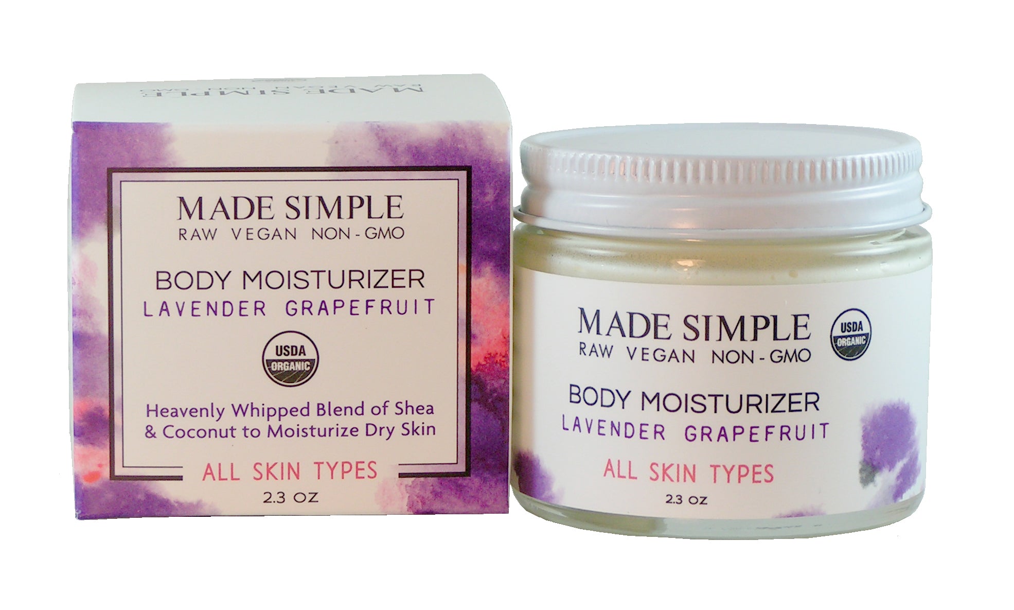 Lavender Grapefruit Moisturizer - Certified Organic, Vegan & Cruelty-free