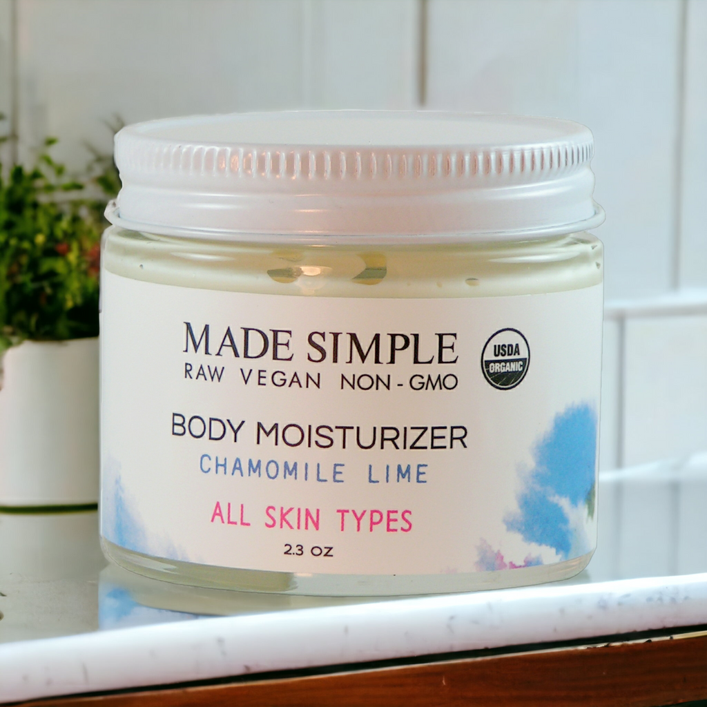 Chamomile Lime Moisturizer - Certified Organic, Vegan & Cruelty-free
