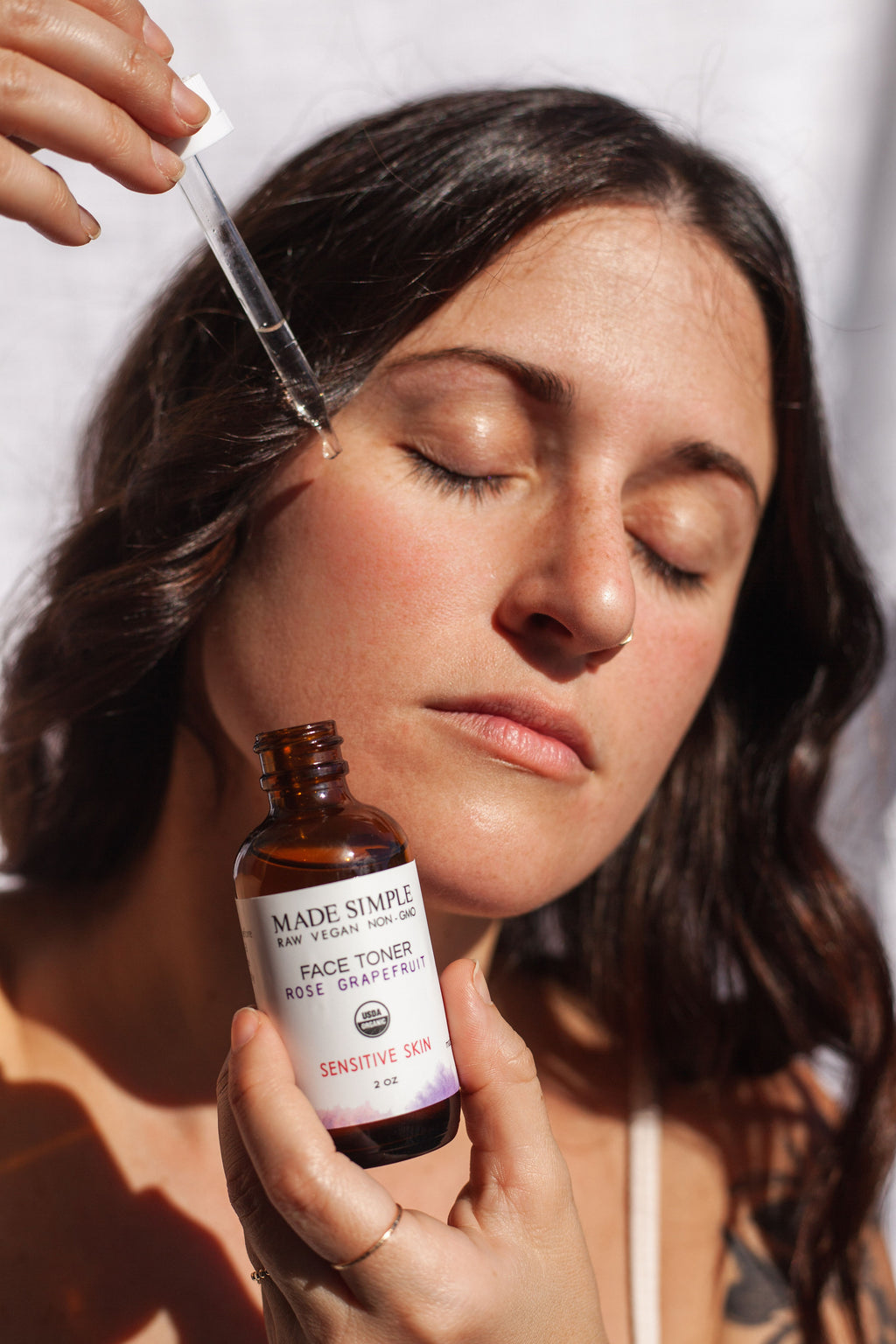 Rose Grapefruit Face Toner for Sensitive Skin - Certified Organic, Vegan & Cruelty-free