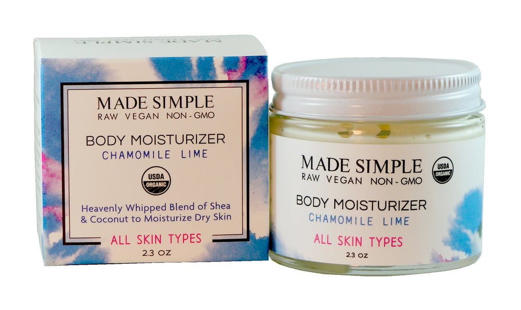 Chamomile Lime Moisturizer - Certified Organic, Vegan & Cruelty-free