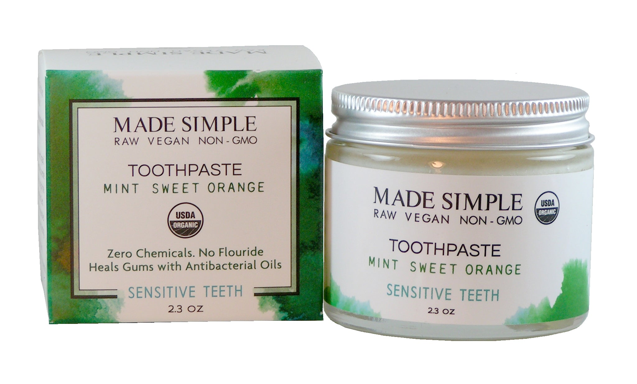 Mint Sweet Orange Toothpaste - Certified Organic, Vegan & Cruelty-free
